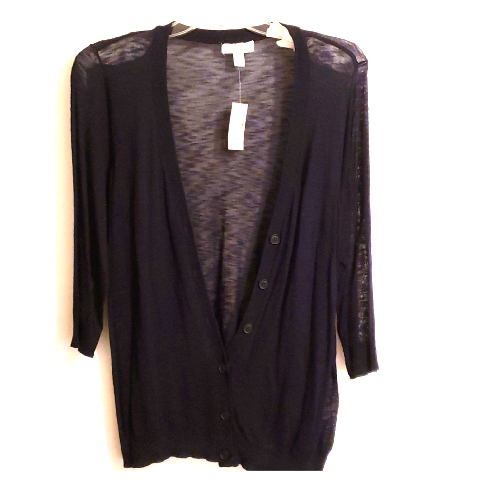 Blue sheer cardigan